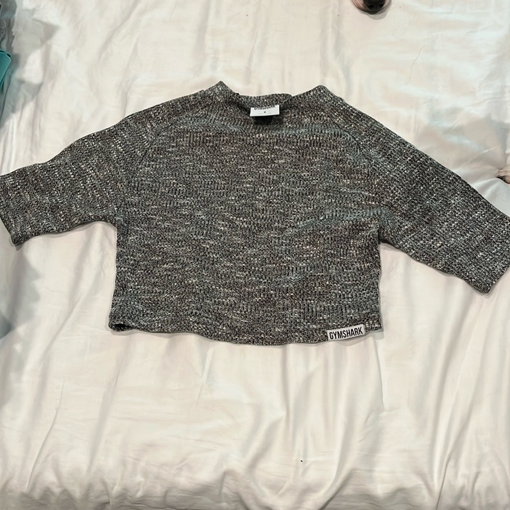 Grey marl small gymshark crop top